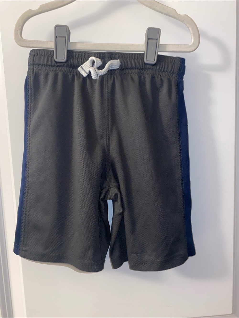 Carter's Black Kids Athletic Shorts with White Drawstring